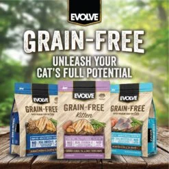 Evolve Chicken, Pea, & Sweet Potato Recipe Kitten Formula Grain-Free Dry Kitten Food -PurePet Bites Shop 79842 PT4. AC SS1800 V1608682937