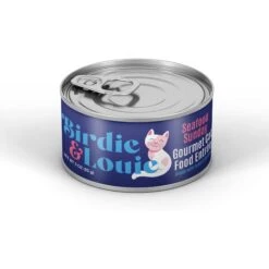 Birdie & Louie Seafood Flavored Chunks In Gravy Canned Cat Food, 3-oz, Case Of 12