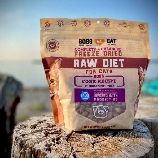 Boss Cat Freeze-Dried Raw Pork Nuggs Dry Cat Food, 9-oz Bag 4 Boss Cat Freeze-Dried Raw Pork Nuggs Dry Cat Food, 9-oz Bag -PurePet Bites Shop 821406 MAIN. AC SS1800 V1684883397