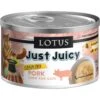 Lotus Just Juicy Pork Stew Grain-Free Canned Cat Food 1 Lotus Just Juicy Pork Stew Grain-Free Canned Cat Food -PurePet Bites Shop 82148 MAIN. AC SS1800 V1544625181