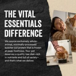 Vital Essentials Freeze-Dried Raw Duck Mini Nibs Entree Cat Food -PurePet Bites Shop 821558 PT5. AC SS1800 V1687962159