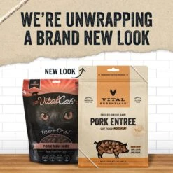 Vital Essentials Freeze-Dried Raw Pork Mini Nibs Entree Cat Food -PurePet Bites Shop 821566 PT2. AC SS1800 V1680291215