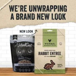 Vital Essentials Freeze-Dried Raw Rabbit Mini Nibs Entree Cat Food -PurePet Bites Shop 821574 PT2. AC SS1800 V1680291159