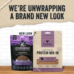 Vital Essentials Freeze-Dried Raw Protein Mix-In Turkey Recipe Ground Dog Food Topper -PurePet Bites Shop 821646 PT2. AC SS1800 V1680291156