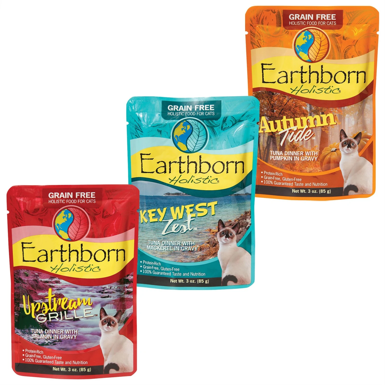 Earthborn Holistic Autumn Tide Tuna Dinner With Pumpkin In Gravy Grain-Free Cat Food + 2 Items 3 Earthborn Holistic Autumn Tide Tuna Dinner With Pumpkin In Gravy Grain-Free Cat Food + 2 Items
