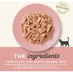 Applaws Limited Ingredient Tuna & Salmon In Broth Canned Wet Cat Food, 2.47-oz Can, Case Of 24 11 Applaws Limited Ingredient Tuna & Salmon In Broth Canned Wet Cat Food, 2.47-oz Can, Case Of 24 -PurePet Bites Shop 836198 PT2. AC SS1800 V1698774382