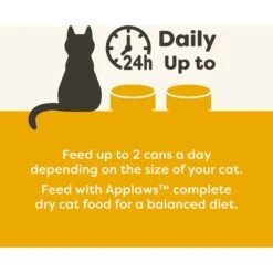 Applaws Chicken Breast In Gravy Limited Ingredient Canned Wet Cat Food, 2.47-oz Can, Case Of 24 13 Applaws Chicken Breast In Gravy Limited Ingredient Canned Wet Cat Food, 2.47-oz Can, Case Of 24 -PurePet Bites Shop 836262 PT4. AC SS1800 V1685461231