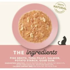 Applaws Tuna & Salmon In Gravy Limited Ingredient Canned Wet Cat Food, 2.47-oz Can, Case Of 24 -PurePet Bites Shop 836294 PT2. AC SS1800 V1685462234