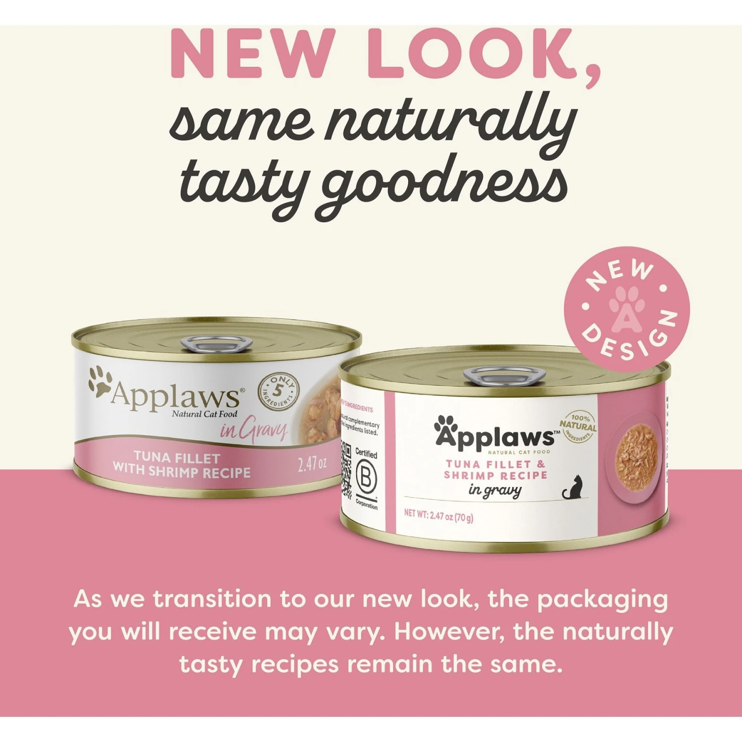 Applaws Tuna & Shrimp In Gravy Limited Ingredient Canned Wet Cat Food, 2.47-oz Can, Case Of 24 4 Applaws Tuna & Shrimp In Gravy Limited Ingredient Canned Wet Cat Food, 2.47-oz Can, Case Of 24 - Image 2