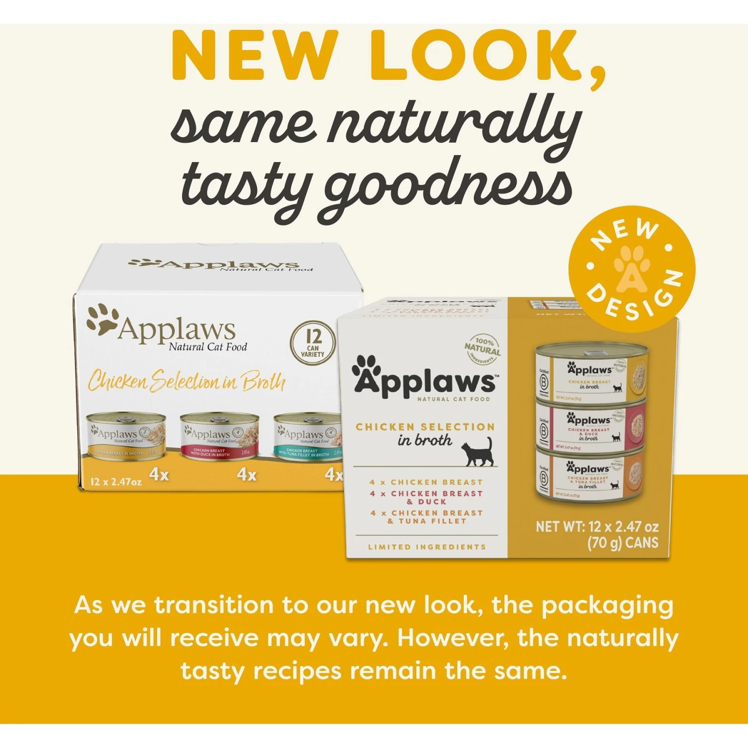 Applaws Chicken Pack In Broth Limited Ingredient Canned Wet Cat Food, 2.47-oz Can, Case Of 12 4 Applaws Chicken Pack In Broth Limited Ingredient Canned Wet Cat Food, 2.47-oz Can, Case Of 12 - Image 2