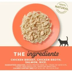 Applaws Chicken Breast With Salmon In Broth Limited Ingredient Cat Food Pots, 2.12-oz Pot, Case Of 18 -PurePet Bites Shop 836422 PT2. AC SS1800 V1685465440