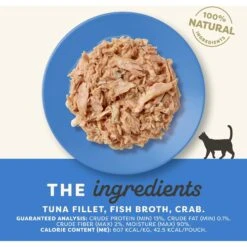 Applaws Tuna With Crab Broth Limited Ingredient Wet Cat Food, 2.47-oz Pouch, Case Of 12 11 Applaws Tuna With Crab Broth Limited Ingredient Wet Cat Food, 2.47-oz Pouch, Case Of 12 -PurePet Bites Shop 836534 PT2. AC SS1800 V1685471339