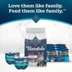 Blue Buffalo Tastefuls Hairball Control Natural Chicken & Brown Rice Recipe Adult 7+ Dry Cat Food -PurePet Bites Shop 84170 PT8. AC SS1800 V1692642081