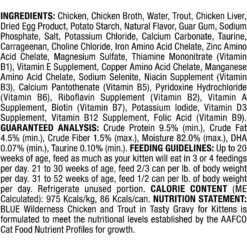 Blue Buffalo Wilderness Wild Delights Flaked Chicken & Trout In Tasty Gravy For Kittens Grain-Free Canned Cat Food -PurePet Bites Shop 84189 PT2. AC SS1800 V1646792241