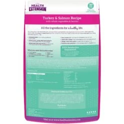 Health Extension Grain-Free Turkey & Salmon Recipe Dry Cat Food -PurePet Bites Shop 84265 PT1. AC SS1800 V1595609463