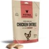 Vital Essentials Chicken Entree Cat Food Mini Patties Grain-Free Freeze-Dried Raw Cat Food, 3.75-oz Bag -PurePet Bites Shop 846358 MAIN. AC SS1800 V1685990310