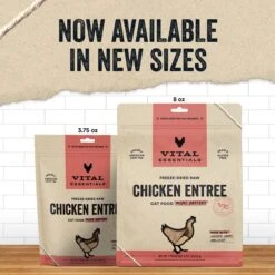 Vital Essentials Chicken Entree Cat Food Mini Patties Grain-Free Freeze-Dried Raw Cat Food, 3.75-oz Bag 10 Vital Essentials Chicken Entree Cat Food Mini Patties Grain-Free Freeze-Dried Raw Cat Food, 3.75-oz Bag -PurePet Bites Shop 846358 PT2. AC SS1800 V1685990248