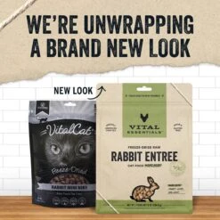 Vital Essentials Freeze-Dried Raw Rabbit Entree Cat Food, 8-oz Bag -PurePet Bites Shop 850958 PT2. AC SS1800 V1683899038