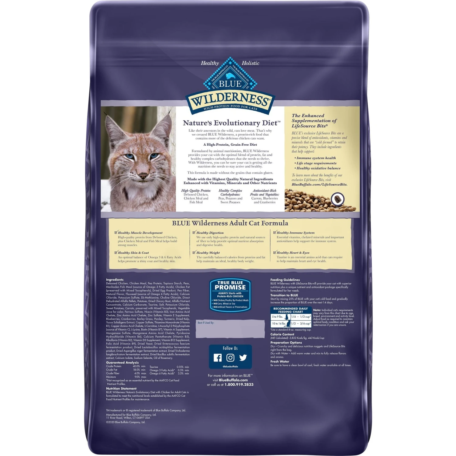 Blue Buffalo Wilderness Chicken Recipe Grain-Free Dry Cat Food & Blue Buffalo Wilderness Salmon Recipe Grain-Free Dry Cat Food 5 Blue Buffalo Wilderness Chicken Recipe Grain-Free Dry Cat Food & Blue Buffalo Wilderness Salmon Recipe Grain-Free Dry Cat Food - Image 3