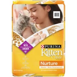 Kitten Chow Nurture Muscle & Brain Development Dry Cat Food & Fancy Feast Tender Feast Variety Pack Canned Kitten Food -PurePet Bites Shop 854286 PT5. AC SS1800 V1683743637