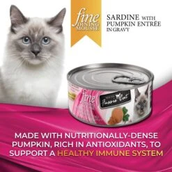 Fussie Cat Fine Dining Mousse Sardine With Pumpkin Entree Wet Cat Food, 2.47-oz Can, Case Of 24 10 Fussie Cat Fine Dining Mousse Sardine With Pumpkin Entree Wet Cat Food, 2.47-oz Can, Case Of 24 -PurePet Bites Shop 856430 PT1. AC SS1800 V1687875078
