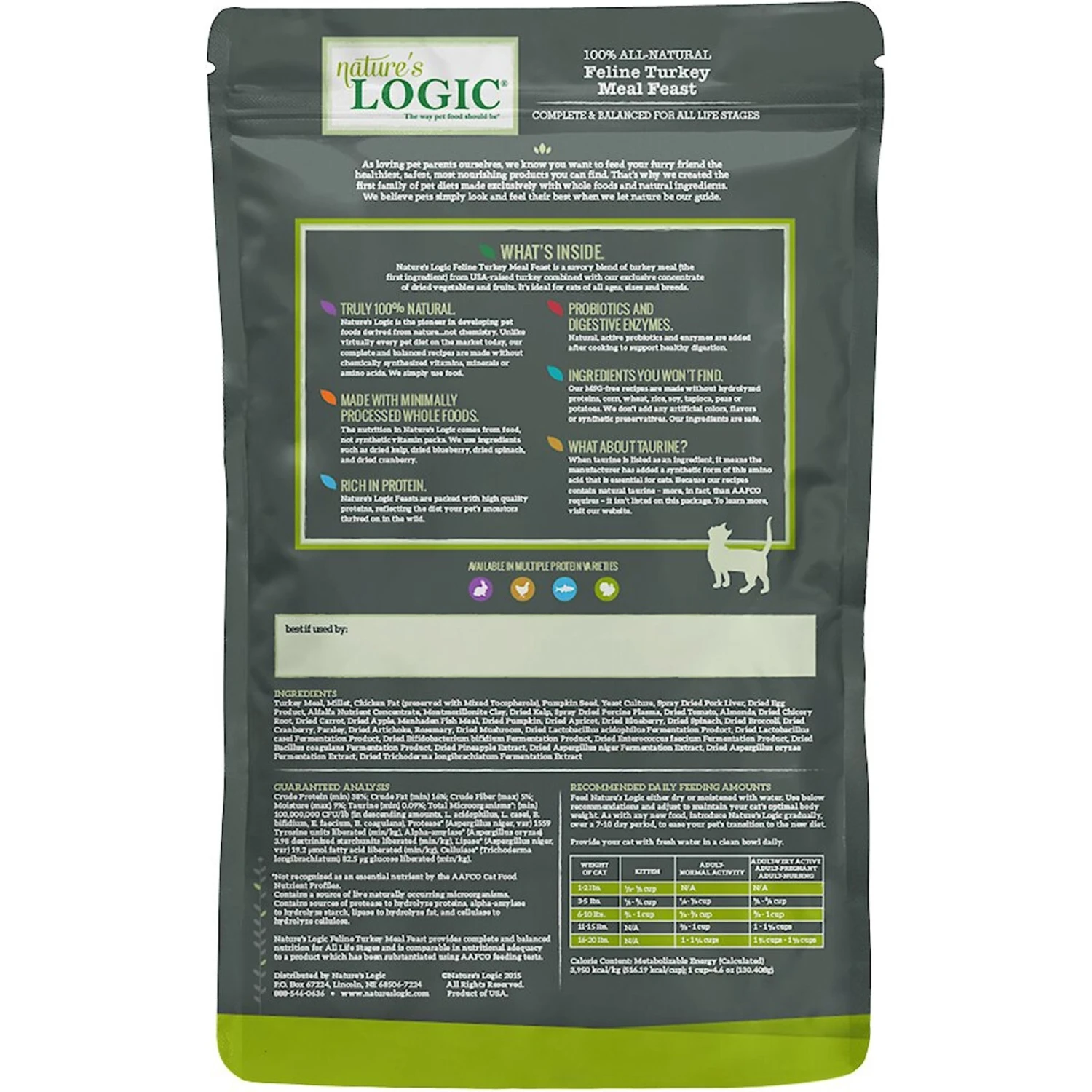 Nature's Logic Feline Turkey Meal Feast All Life Stages Dry Cat Food 4 Nature's Logic Feline Turkey Meal Feast All Life Stages Dry Cat Food - Image 2