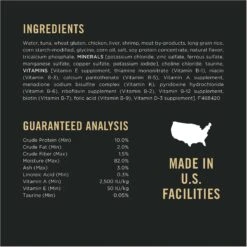 Purina Pro Plan Adult Tuna, Shrimp & Rice Entrée In Sauce Canned Cat Food -PurePet Bites Shop 86283 PT4. AC SS1800 V1636673203