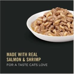 Purina Pro Plan Adult Salmon, Shrimp & Rice Entrée In Sauce Canned Cat Food -PurePet Bites Shop 86287 PT8. AC SS1800 V1638307314