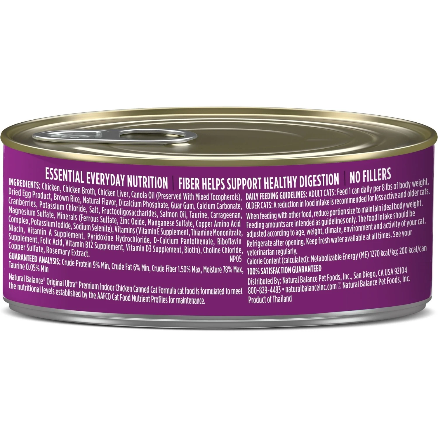Natural Balance Ultra Premium Indoor Chicken Formula Canned Cat Food 5 Natural Balance Ultra Premium Indoor Chicken Formula Canned Cat Food - Image 3