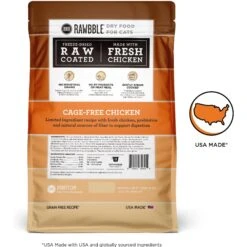 BIXBI Rawbble Dry Food Chicken Recipe For Cats, 3-lb Bag -PurePet Bites Shop 870934 PT1. AC SS1800 V1691516096