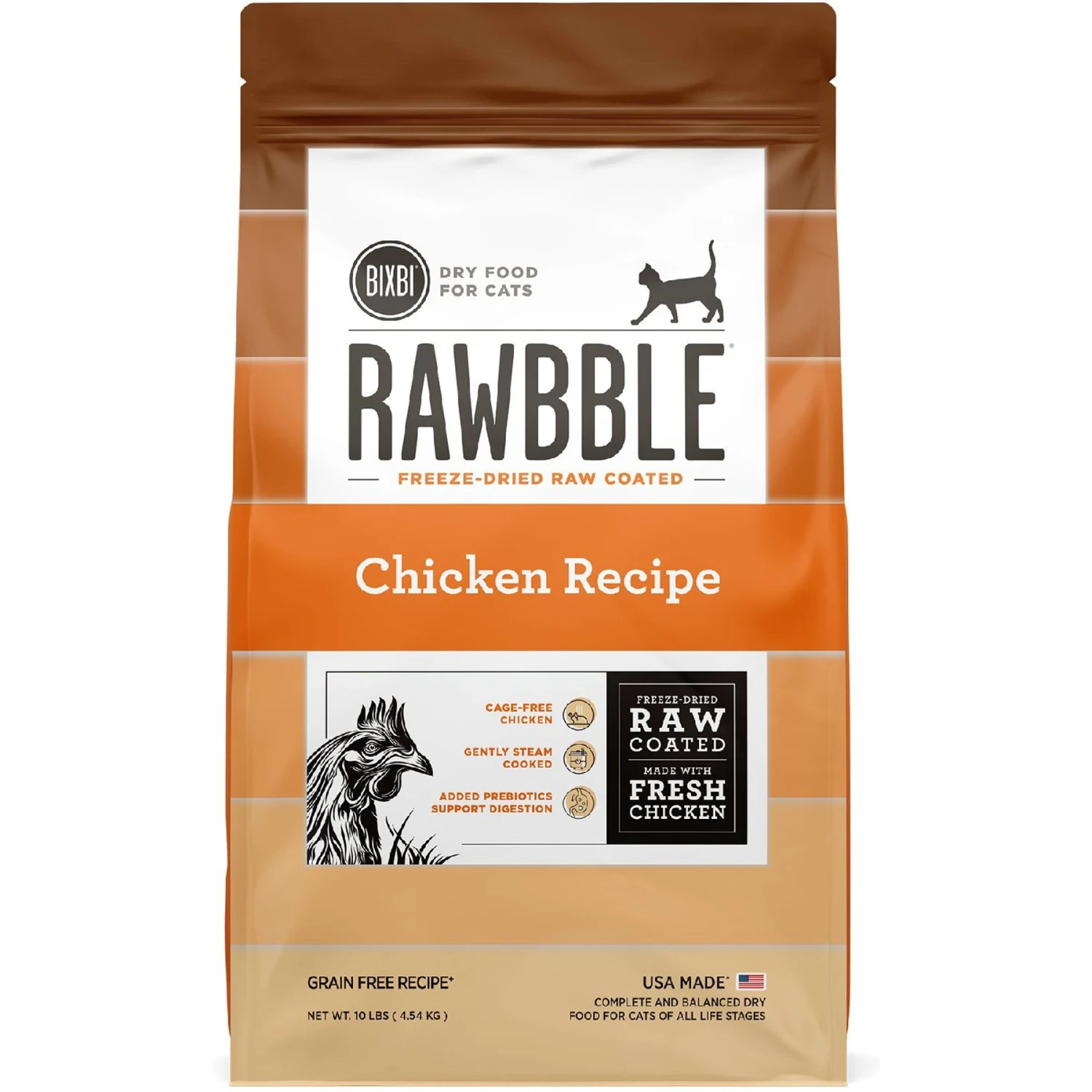 BIXBI Rawbble Dry Food Chicken Recipe For Cats, 10-lb Bag 3 BIXBI Rawbble Dry Food Chicken Recipe For Cats, 10-lb Bag