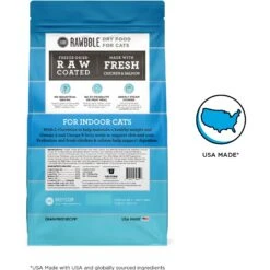BIXBI Rawbble Dry Food Chicken Salmon Recipe For Indoor Cats, 10-lb Bag -PurePet Bites Shop 870982 PT1. AC SS1800 V1691515540