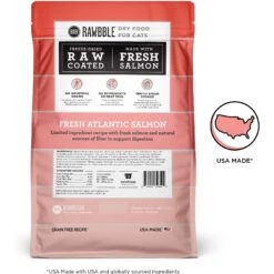 BIXBI Rawbble Dry Food Salmon Recipe For Cats, 3-lb Bag -PurePet Bites Shop 870998 PT1. AC SS1800 V1691515598