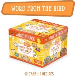 Weruva Cats In The Kitchen Word From The Bird! Variety Pack Grain-Free Wet Cat Food, 3.2-oz Can, Case Of 12 -PurePet Bites Shop 875406 PT2. AC SS1800 V1702597721