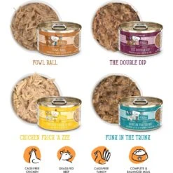 Weruva Cats In The Kitchen Word From The Bird! Variety Pack Grain-Free Wet Cat Food, 3.2-oz Can, Case Of 12 -PurePet Bites Shop 875406 PT3. AC SS1800 V1702597722