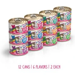 Weruva B.F.F. OMG Best Feline Friend Oh My Gravy! Tickle Me Pinks! Variety Pack Grain-Free Wet Cat Food, 2.8-oz Can, Case Of 12 12 Weruva B.F.F. OMG Best Feline Friend Oh My Gravy! Tickle Me Pinks! Variety Pack Grain-Free Wet Cat Food, 2.8-oz Can, Case Of 12 -PurePet Bites Shop 875534 PT1. AC SS1800 V1685991120