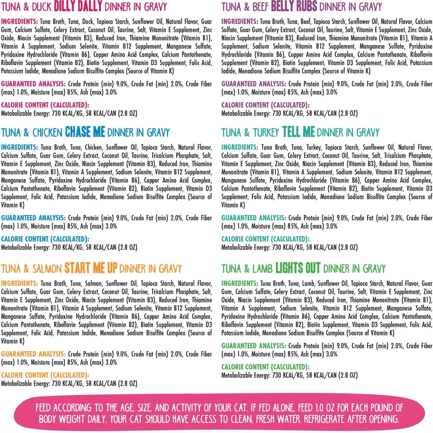 Weruva B.F.F. OMG Best Feline Friend Oh My Gravy! Tickle Me Pinks! Variety Pack Grain-Free Wet Cat Food, 2.8-oz Can, Case Of 12 9 Weruva B.F.F. OMG Best Feline Friend Oh My Gravy! Tickle Me Pinks! Variety Pack Grain-Free Wet Cat Food, 2.8-oz Can, Case Of 12 - Image 7