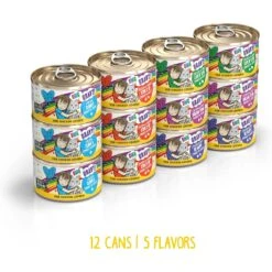 Weruva B.F.F. OMG Best Feline Friend Oh My Gravy! Yahoo Yellows! Variety Pack Grain-Free Wet Cat Food, 2.8-oz Can, Case Of 12 -PurePet Bites Shop 875550 PT1. AC SS1800 V1685991121