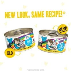 Weruva B.F.F. OMG Best Feline Friend Oh My Gravy! Yahoo Yellows! Variety Pack Grain-Free Wet Cat Food, 2.8-oz Can, Case Of 12 -PurePet Bites Shop 875550 PT8. AC SS1800 V1685991580