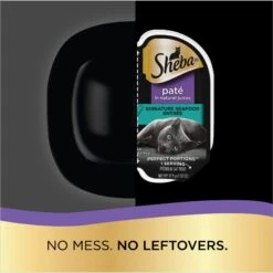 Sheba Perfect Portions Grain-Free Pate Signature Seafood Entree Adult Wet Cat Food Trays -PurePet Bites Shop 87808 PT4. AC SS1800 V1609978056