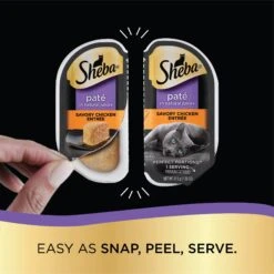 Sheba Perfect Portions Grain-Free Savory Chicken Entree Pate Adult Wet Cat Food Trays -PurePet Bites Shop 87810 PT4. AC SS1800 V1581713012