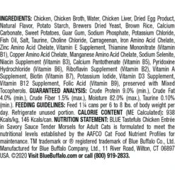 Blue Buffalo Tastefuls Natural Tender Morsels Chicken Entree Wet Cat Food, 5.5-oz Can, Case Of 12 -PurePet Bites Shop 879166 PT1. AC SS1800 V1687357573