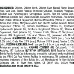 Blue Buffalo Tastefuls Natural Pate Chicken Entree Entreetree Wet Cat Food, 5.5-oz Can, Case Of 12 -PurePet Bites Shop 879214 PT1. AC SS1800 V1687358393