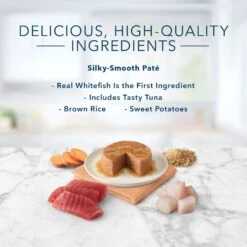 Blue Buffalo Tastefuls Natural Pate Ocean Fish & Tuna Entree Wet Cat Food, 3-oz Can, Case Of 12 -PurePet Bites Shop 879342 PT4. AC SS1800 V1687358451