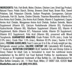 Blue Buffalo Tastefuls Natural Flaked Wet Fish & Shrimp Entree In Gravy Cat Food, 3-oz Can, Case Of 12 -PurePet Bites Shop 879374 PT1. AC SS1800 V1687358055