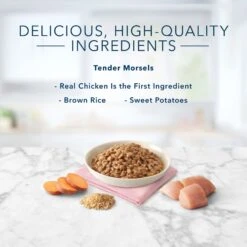 Blue Buffalo Tastefuls Natural Tender Morsels Chicken Entree Wet Cat Food, 3-oz Can, Case Of 12 -PurePet Bites Shop 879390 PT4. AC SS1800 V1687358054