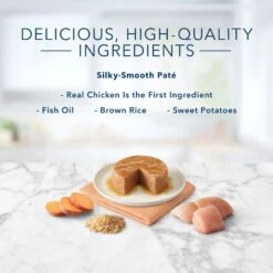 Blue Buffalo Tastefuls Natural Kitten Pate Chicken Entree Wet Cat Food Multi-Pack, 3-oz Can, Case Of 6 -PurePet Bites Shop 879486 PT3. AC SS1800 V1694720168