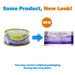 Earthborn Holistic Chicken Fricatssee Grain-Free Natural Adult Canned Cat Food -PurePet Bites Shop 88110 PT1. AC SS1800 V1682710429