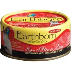 Earthborn Holistic Ranch House Stew Grain-Free Natural Canned Cat & Kitten Food
