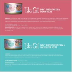 Tiki Cat Baby Variety Pack Shreds Grain-Free Wet Cat Food, 2.4-oz Can, Case Of 12 -PurePet Bites Shop 883446 PT3. AC SS1800 V1690570678